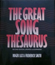 Cover of: The great song thesaurus by Roger Lax