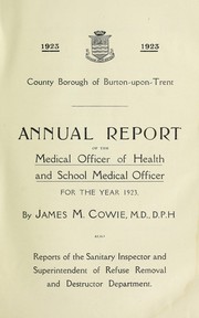 Cover of: [Report 1923]