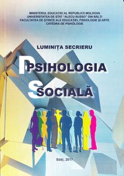 Cover of: Psihologia socială 