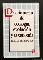 Cover of: Diccionario de ecología, evolución y taxonomía by 