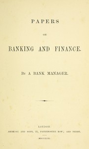 Papers on banking and finance