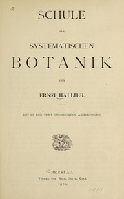 Cover of: Schule der systematischen Botanik