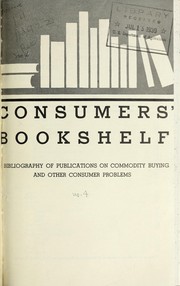 Cover of: Consumer