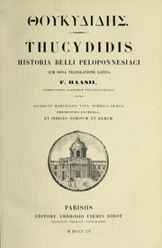 Cover of: Thoukydide s.: Thucydidis historia belli Peloponnesiaci