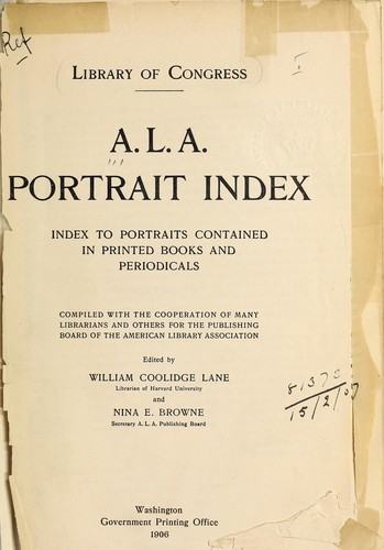 A.L.A. portrait index