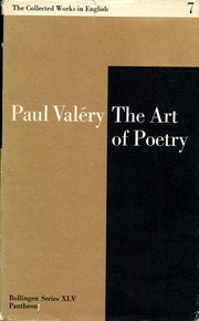 Cover of: The Art of Poetry (Bollingen Series) by Paul Valery