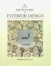 Cover of: A concise dictionary of interior design