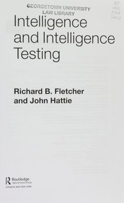 Intelligence and intelligence testing