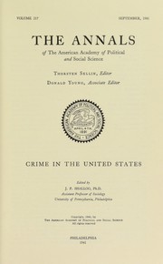 Cover of: Crime in the United States