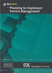 Cover of: Planning to Implement Service Management (IT Infrastructure Library) by Ogc