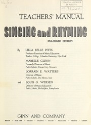 Cover of: Our singing world by Lilla Belle Pitts