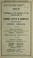 Cover of: 1907-8 catalogue of the products of the laboratories of Parke, Davis & Company, manufacturing chemists, London, England