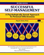 Cover of: Successful self-management by Paul R. Timm