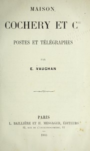 Cover of: Maison Cochery et Cie: postes et te le graphes