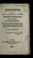 Cover of: Re flexions sur les avantages de la liberte  d'e crire et d'imprimer sur les matie  res de l'administration