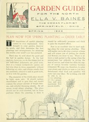 Cover of: Garden guide for the north: spring 1923