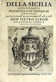 Cover of: Della Sicilia di Filippo Parvta descritta con medaglie, parte prima by Filippo Paruta