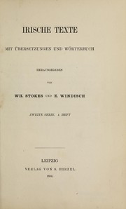 Cover of: Irische Texte: mit ©bersetzungen und W©œrterbuch