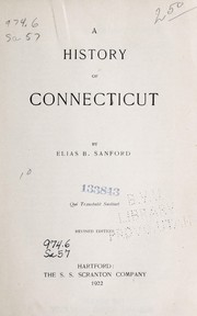 Cover of: A history of Connecticut