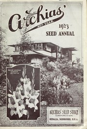 Cover of: Archias' 40th year: seed annual 1923
