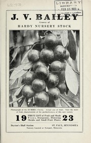 Cover of: Price list of fruit and shade trees, evergreens, flowering shrubs and small fruit plants: 1923