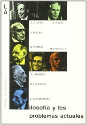 Cover of: La filosofía y los problemas actuales