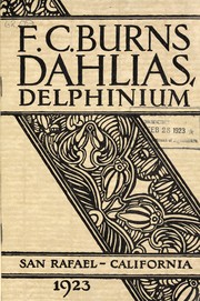 Cover of: Dahlias, delphinium: 1923