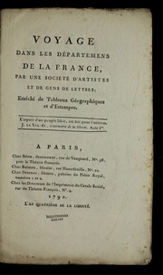 Cover of: Voyage dans les de partemens de la France