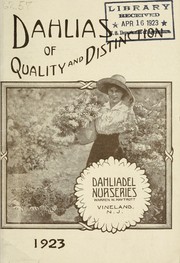 Cover of: Catalogue of dahlias of quality and distinction: a guide to the selection and identification of varieties for your own garden