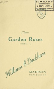 Cover of: Choice garden roses: spring 1923