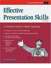 Cover of: Effective presentation skills by Steve Mandel