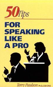 Cover of: 50 tips for speaking like a pro