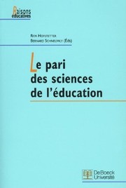 Cover of: Le pari des sciences de l'education by 