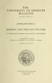 Making the printed picture by Herbert Warren Smith