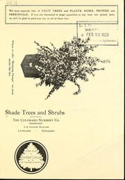 Shade trees and shrubs by Colorado Nursery Company