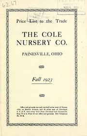 Cover of: Price list to the trade: fall 1923