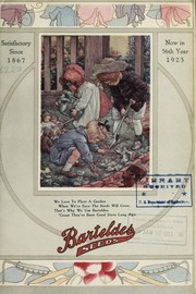 Cover of: Barteldes seeds now in 56th year, 1923