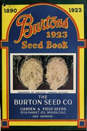 Cover of: Burtons 1923 seed book