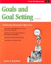Cover of: Crisp: Goals and Goal Setting by Larrie Rouillard