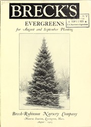 Cover of: Breck's evergreens for August and September planting