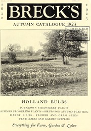 Cover of: Breck's autumn catalogue 1923