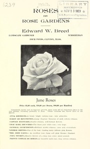 Cover of: Roses for rose gardens