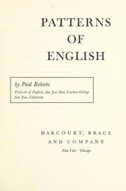 Cover of: Patterns of English