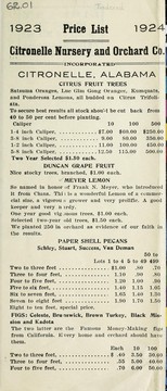 Cover of: Price list: 1923-1924