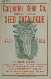 Cover of: Seed catalogue 1923
