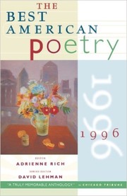 Cover of: The Best American Poetry 1996