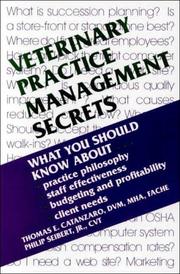 Cover of: Veterinary Practice Management Secrets by 