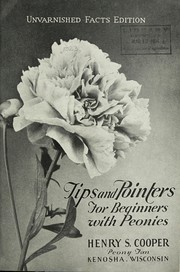 Cover of: Tips and pointers for beginners with peonies