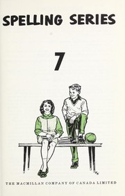 Cover of: Macmillan spelling series