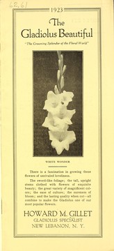 Cover of: The gladiolus beautiful: 1923